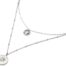 Collier-Double-Chaines-Acier-Argente-avec-Medailles-Etoile-et-Martelee-Soleil