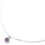 Collier-Fine-Chaine-Argent-925-Pendentif-Pierre-Ronde-Violette-Contour-Strass-Zirconium