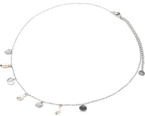 Collier-Chaine-avec-Pampilles-Rondes-Acier-Argente-et-Perles-d-Eau-Douce