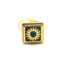 Bague-Reglable-avec-Pierre-Carree-Verte-Motif-Soleil-et-Contour-Acier-Dore