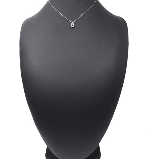 Collier-Fine-Chaine-Argent-925-Pendentif-Cercle-Contour-Nacre-et-Strass-Zirconium