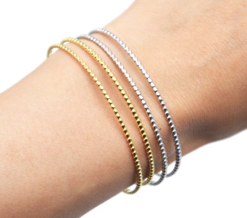 Bracelet-Jonc-Ajoure-avec-Double-Barres-Motif-Points-Acier