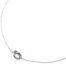 Collier-Fine-Chaine-Pendentif-Noeud-Boucle-Acier-Argente