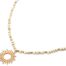 Sautoir-Collier-Pierres-Effet-Marbre-Ecru-et-Pendentif-Soleil-Metal-Dore