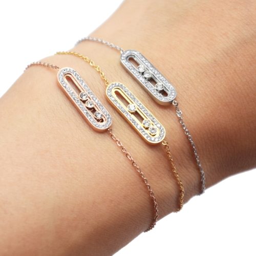 Bracelet-Fine-Chaine-avec-Rectangle-Arrondi-Strass-Pierres-et-Acier