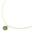 Collier-Fine-Chaine-Pendentif-Medaille-Pierre-Verte-et-Motif-Grec-Acier-Dore