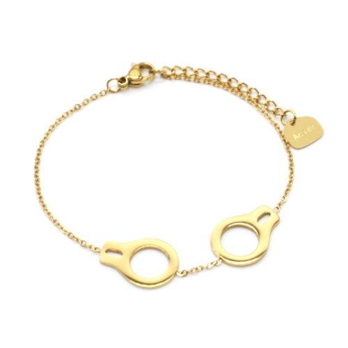 Bracelet-Fine-Chaine-avec-Menottes-Contour-Acier-Dore