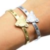 Bracelet-Jonc-Contour-Points-avec-Tete-Panthere-Acier