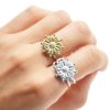 Bague-Anneau-Ajoure-avec-Medaille-Martelee-Soleil-Acier-et-Strass