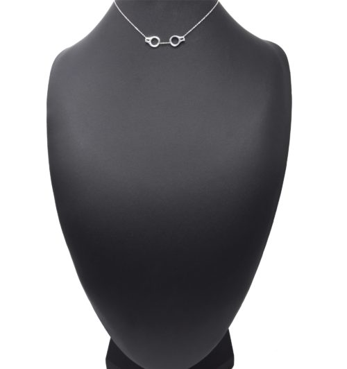 Collier-Fine-Chaine-Pendentif-Menottes-Contour-Acier-Argente