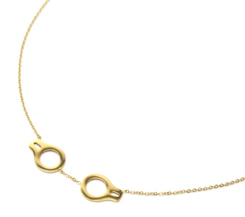 Collier-Fine-Chaine-Pendentif-Menottes-Contour-Acier-Dore