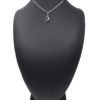 Collier-Chaine-Maillons-Pendentif-Y-Ovale-Anneaux-Strass-Acier-Argente