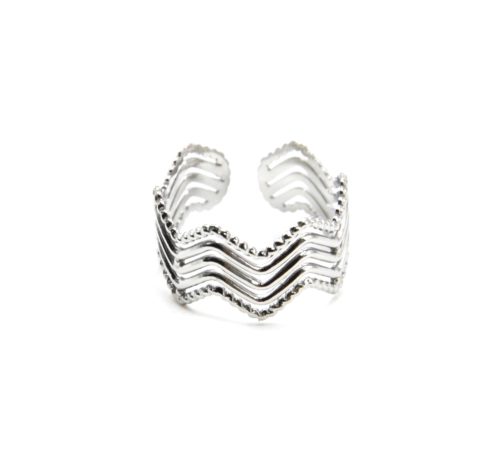 Bague-Reglable-avec-Multi-Rangs-Zigzag-Acier-Argente