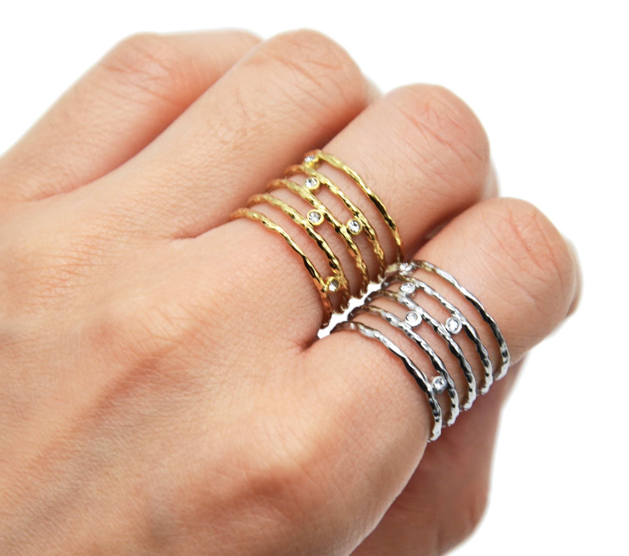 Bague multi rang deals