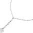 Collier-Chaine-Billes-Pendentif-Y-Cercles-et-Medaille-Martelee-Acier-Argente