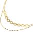 Collier-Double-Chaines-Motifs-Ruche-Acier-Dore