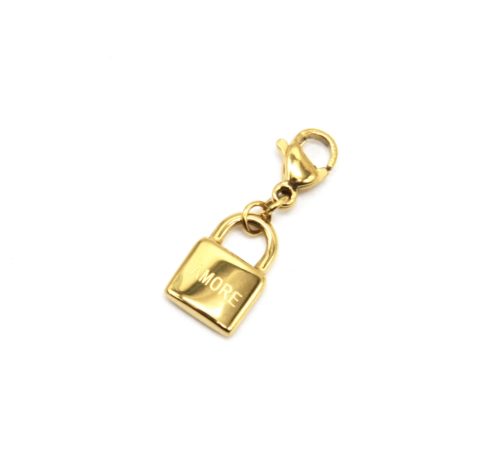 Charm-Cadenas-Amore-Acier-Dore