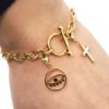 Charms-Croix-Cercle-Oeil-Acier-Dore