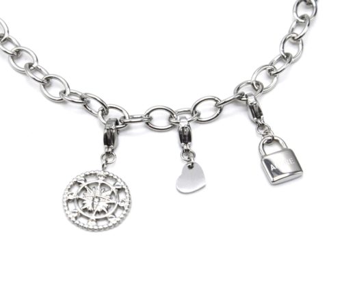 Charms-Boussole-Coeur-Cadenas-Acier-Argente