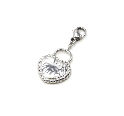 Charm-Cadenas-Coeur-Martele-Acier-Argente