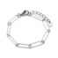 Bracelet-Chaine-Maillons-Rectangles-Ovales-Acier-Argente