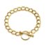 Bracelet-Chaine-Maillons-Doubles-Acier-Dore-Fermoir-Cercle-et-Barre