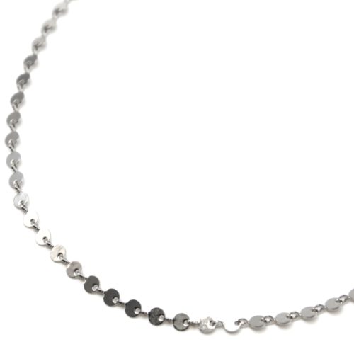 Collier-Chaine-Petits-Cercles-Acier-Argente