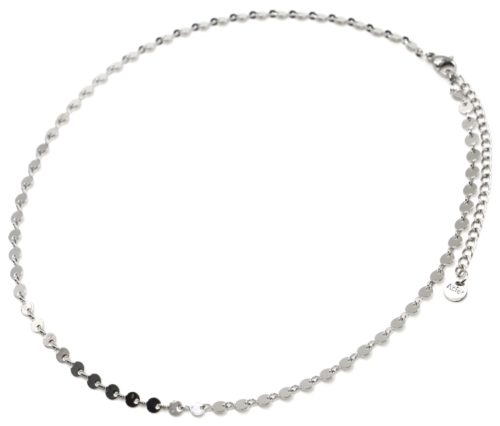 Collier-Chaine-Petits-Cercles-Acier-Argente