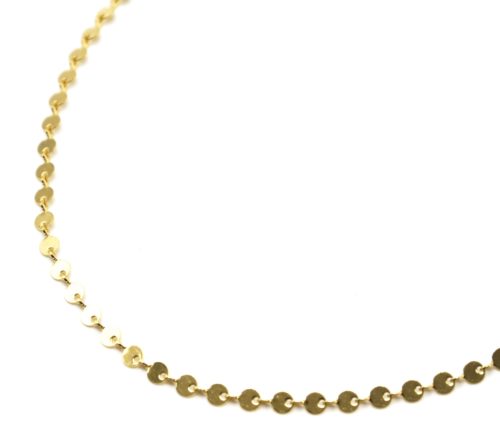 Collier-Chaine-Petits-Cercles-Acier-Dore