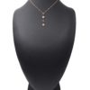 Collier-Fine-Chaine-Pendentif-Y-Coeurs-Acier-Or-Rose-et-Pierres