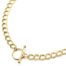 Collier-Chaine-Maillons-Doubles-Acier-Dore-Fermoir-Cercle-et-Barre