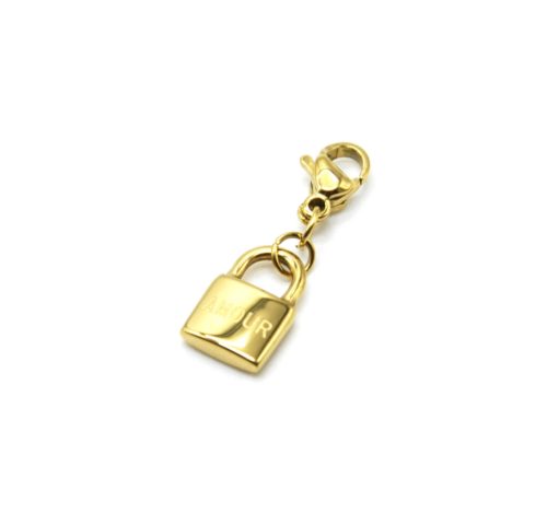 Charm-Cadenas-Amour-Acier-Dore