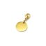 Charm-Medaille-Amour-Acier-Dore