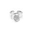 Bague-Large-Style-Ceinture-avec-Boucle-Acier-Argente