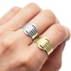 Bague-Large-Style-Ceinture-avec-Boucle-Acier
