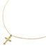 Collier-Fine-Chaine-Pendentif-Croix-Motif-Acier-Dore