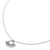 Collier-Fine-Chaine-Pendentif-Cercle-Ethnique-Acier-Argente