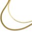 Collier-Double-Chaines-Serpent-et-Maillons-Acier-Dore