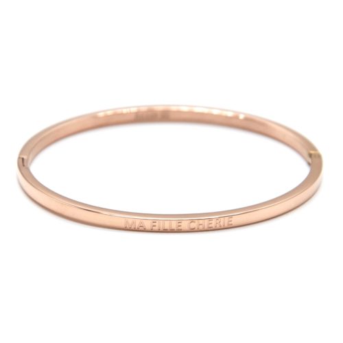 Bracelet-Jonc-Fin-Acier-Or-Rose-avec-Message-Ma-Fille-Cherie