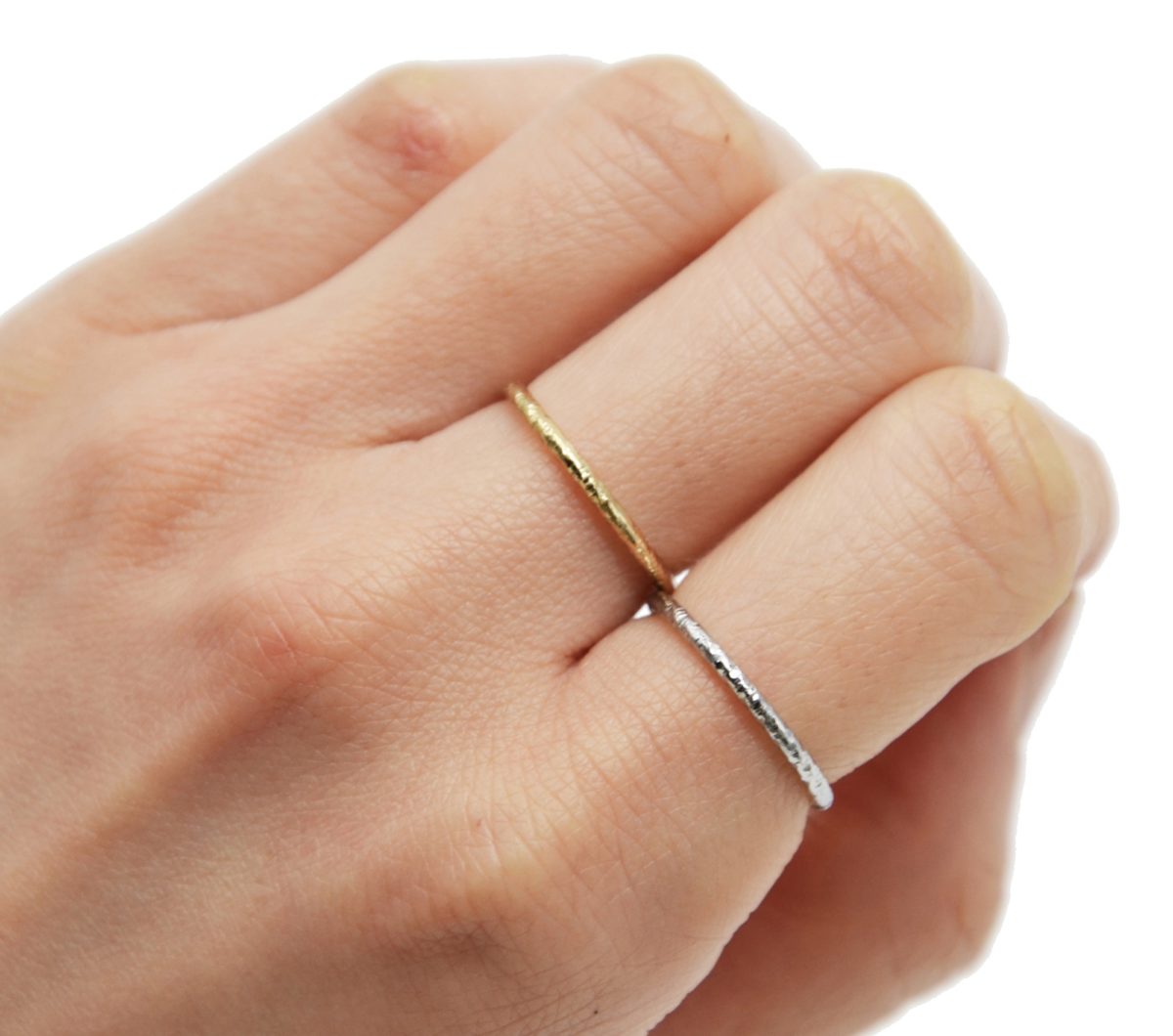 Bague Anneau Argentée Femme Taille 54 - Acier Inoxydable, Simple, Occasion