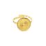 Bague-Ovales-Ajoures-avec-Medaille-Rayons-Soleil-Acier-Dore