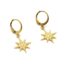 Boucles-dOreilles-Mini-Creoles-avec-Etoile-Polaire-Points-Acier-Dore