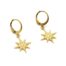 Boucles-dOreilles-Mini-Creoles-avec-Etoile-Polaire-Points-Acier-Dore