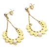 Boucles-dOreilles-Multi-Feuilles-Acier-Dore-et-Pierre-Blanche