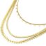 Collier-Triple-Chaines-Epi-de-Ble-Serpentine-et-Mini-Pampilles-Acier-Dore