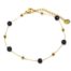 Bracelet-Fine-Chaine-Billes-Acier-Dore-et-Pierres-Noires