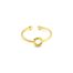 Bague-Anneau-Fin-Mini-Cercle-Contour-Martele-Acier-Dore