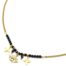 Collier-Chaine-avec-Oeil-Trefles-Acier-Dore-et-Pierres-Noires