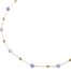 Collier-Fine-Chaine-Billes-Acier-Dore-et-Pierres-Violettes