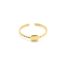 Bague-Fine-Billes-avec-Medaille-Rectangle-Arrondi-Acier-Dore